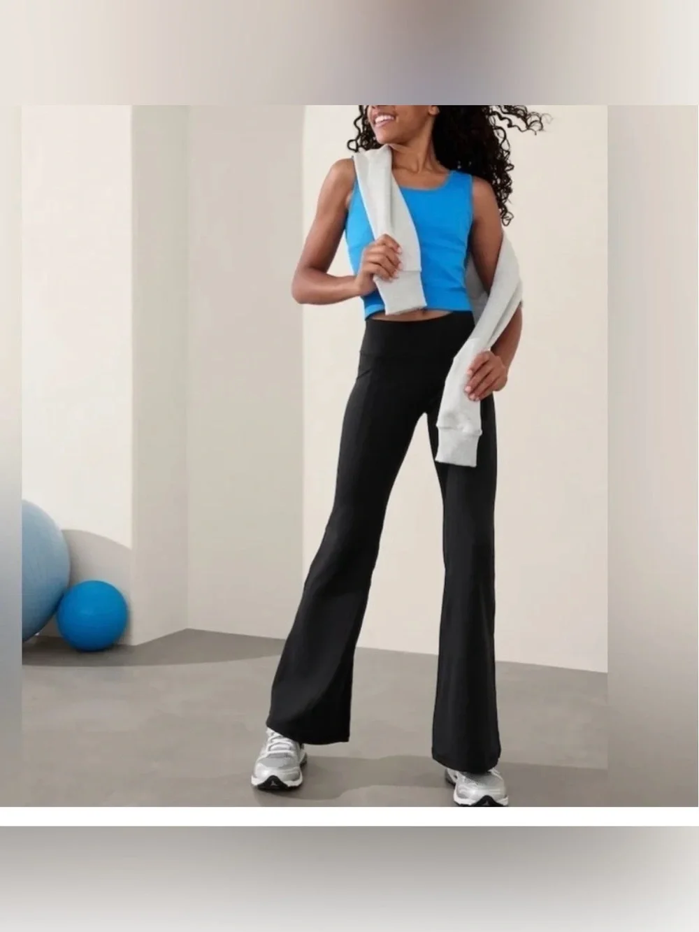 Athleta Girls Stash Your Treasures Ultra Flare Pants Black Size M8-10